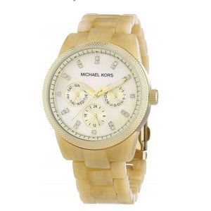 Michael Kors White Tortoise Shell Watch